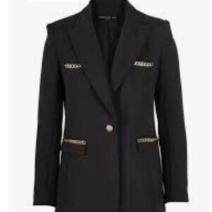 Generation Love Rochelle Chain Blazer Black Gold Button Detail – NWT Size XS